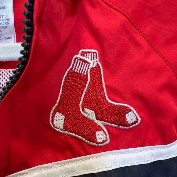 Red and Navy Boston Red Sox Zip Up Jacket - Picture 5 of 6
